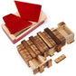 Hydren 2 Pcs Puzzle Boxes Christmas Wooden Secret Box With Secret Compartment 3D Brainteaser Box Secret Lock Box Wood Brain Teas