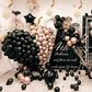 Kawkalsh Black Balloon Arch Kit 111Pcs 18 12 5 Inch Latex Party Balloons Garland For Birthday Baby Shower Wedding Engagement Ann