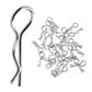 KCRTEK 100Pcs RC Body Clips,30-Degree Angle RC Clips Easy to Plug for All 1/10 1/12 Scale Redcat HPI Himoto HSP Exceed RC Car Pa