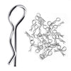 KCRTEK 100Pcs RC Body Clips,30-Degree Angle RC Clips Easy to Plug for All 1/10 1/12 Scale Redcat HPI Himoto HSP Exceed RC Car Pa