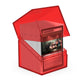 Ultimate Guard Boulder 100+ Clear, Deck Case For 100 Double-Sleeved Tcg Cards, Ruby, Secure & Durable Storage For Trading Card G