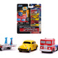 Jada Toys 253111005 Transformers Set Of 3 Nano Die-Cast Optimus Prime, Starscream, G1 Bumblebee Vw Beetle Toy Cars Set 4 Cm From