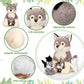 Honoson 5 Pcs Wolf Plush Toy Set 14 Inch Mommy Wolf Stuffed Animal With 4 Baby Wolves Soft Wolf Plushie For Wolf Lover Boys Girl