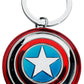 Marvel Captain America Shield Pewter Key Ring