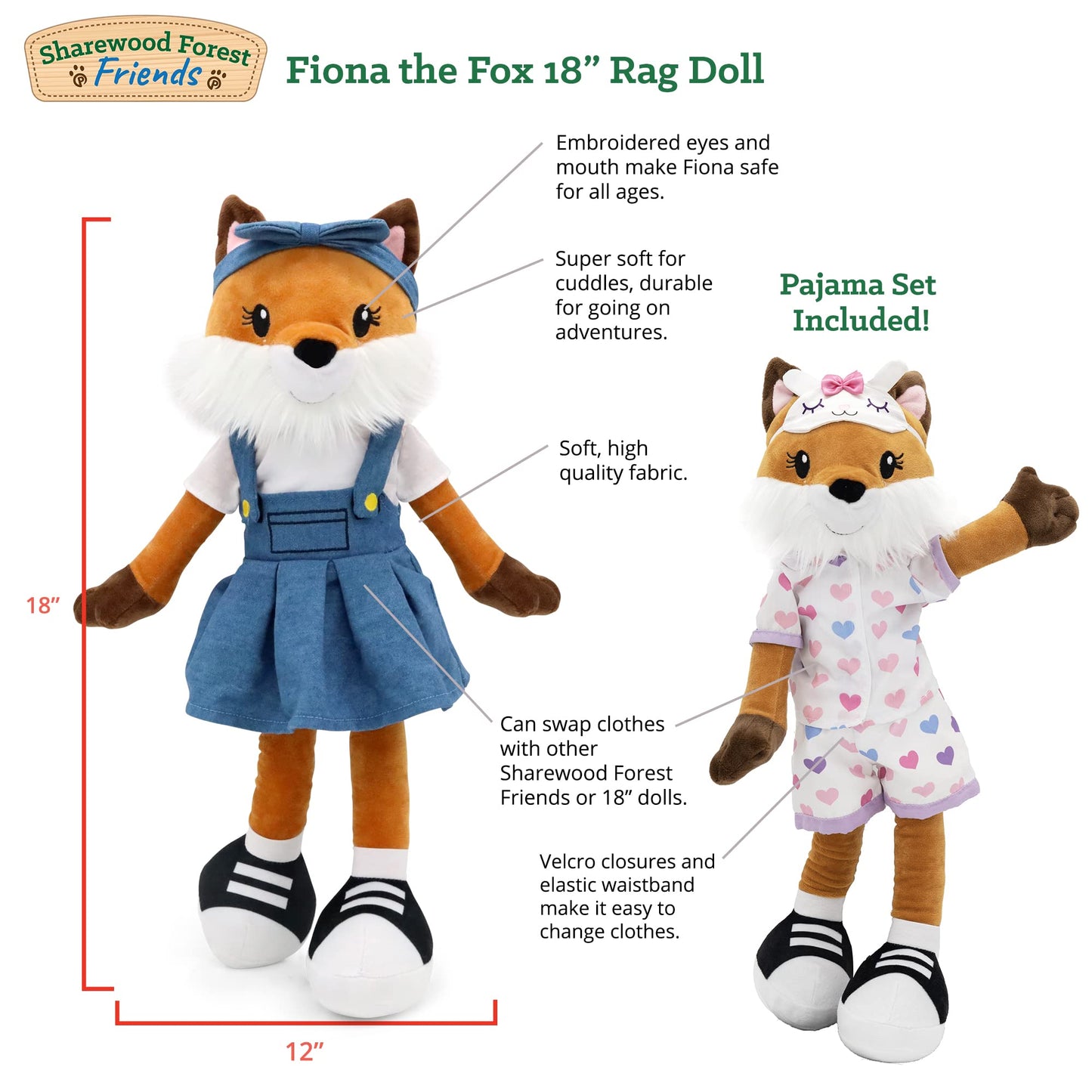 Plushible Bridging Miles With Smiles Soft Baby Doll - Plush Rag With 2 Clothing Sets, My First Plush Toy For Girls, Boys & Infan