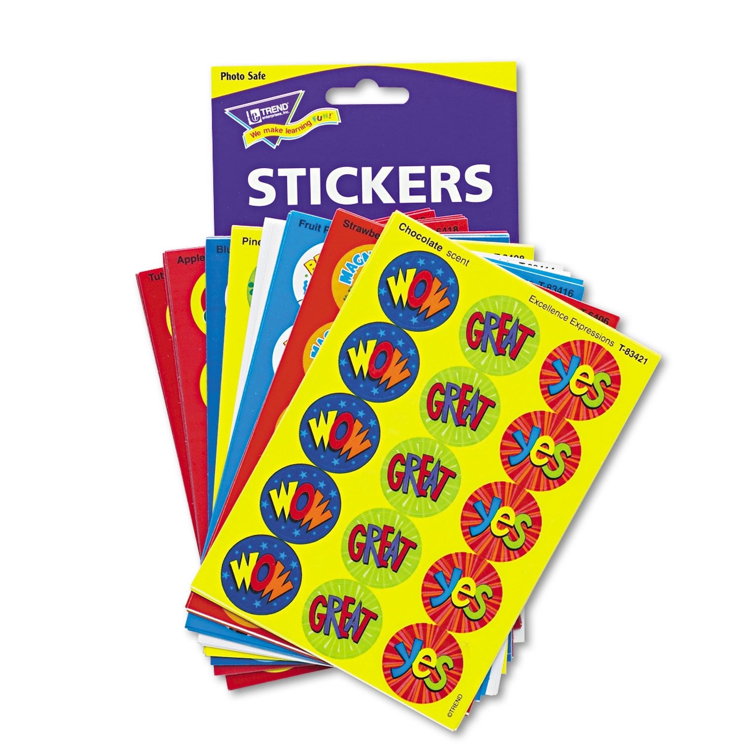 TREND T6490 Stinky Stickers Variety Pack, Praise Words, 432/Pack (TEPT6490)