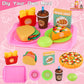 Restaurant Playsets For Kids - Waitress Role Play Costume Set For Girls, 60 Pieces Food Playset With Girls Apron, Diner Playset For Kids, Play Restaurant, Pretend Restaurant Playset For Kids Age 3+