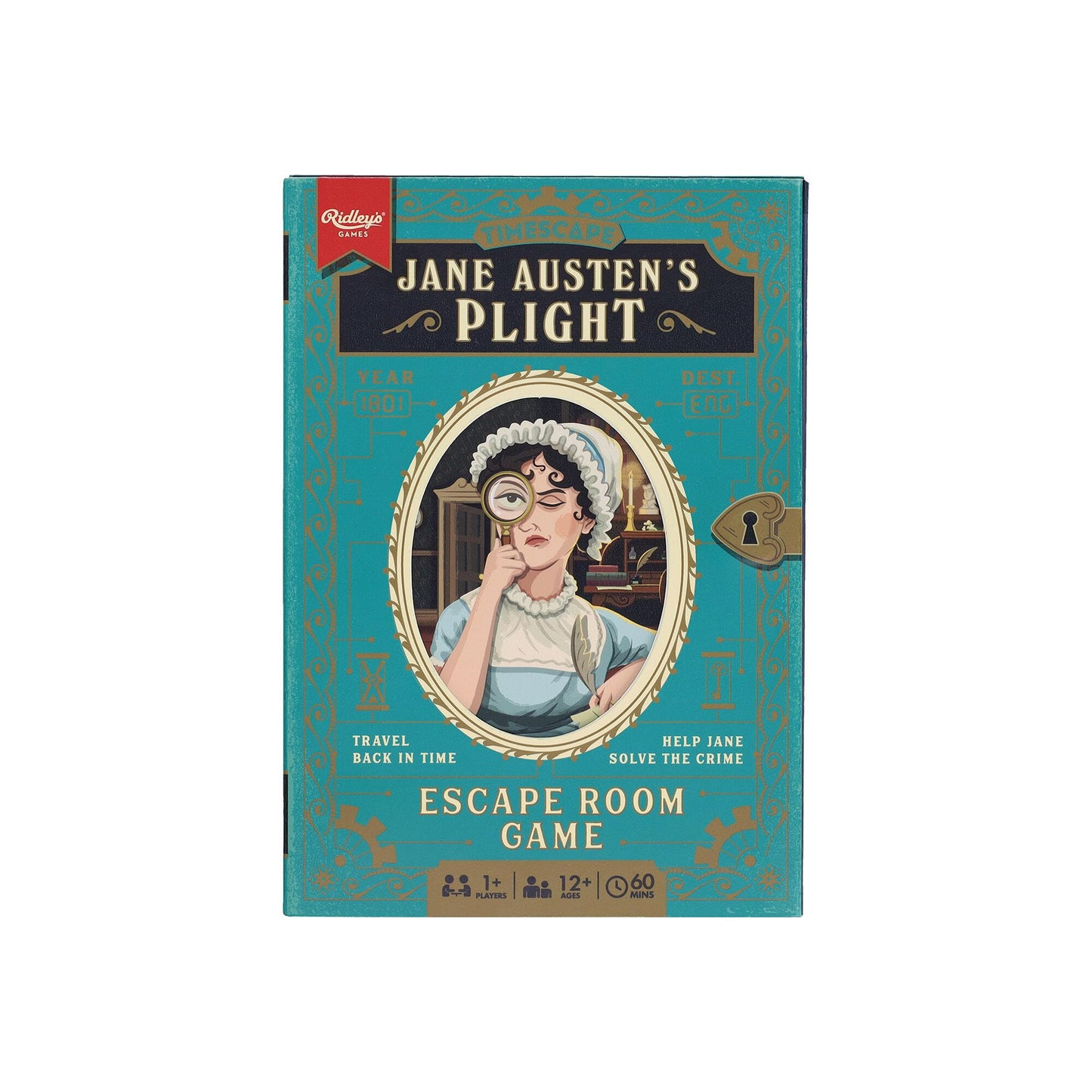 Ridleys Timescape: Jane Austen- Escape Room Game - Travel Back in Time to Help Jane Solve the Crime -Re-Playable and Re-Giftabl