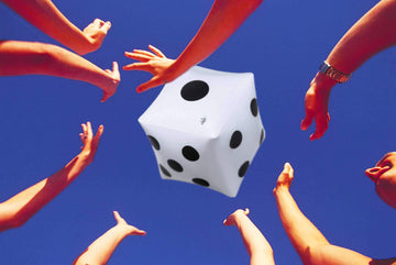 CCINEE 13.8 inch Giant Inflatable Dice Pool Toy for Lawn Games Outdoor Floor Games