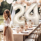 Suwen 40 Inch Large Cream White 24 Number Balloons Big Foil Helium Number Balloons 0-9 Jumbo Happy 24Th Mylar Birthday Party Dec