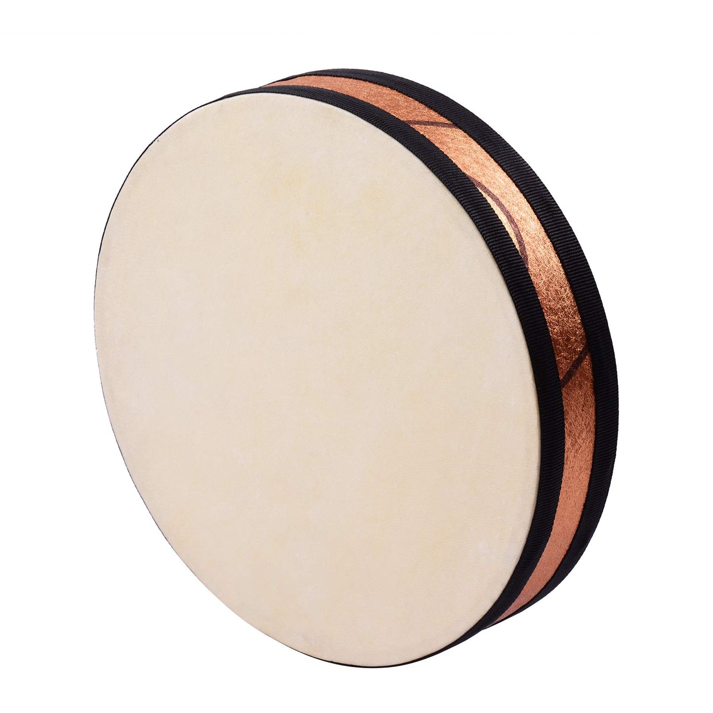 Excluzo 10 Inch Ocean Drum Wooden Handheld Sea Wave Drum Percussion Instrument Gentle Sea Sound Musical Toy Gift For KidsBuzhi