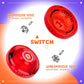 Professional Responsive Yoyo K2 Crystal, Dual Purpose Plastic Yoyo For Kids Beginner, Replacement Unresponsive Bearing For Advanced Yoyo Players + Removal Tool + 12 Yoyo Strings + Yo Yo Bag(Red)