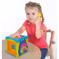 Kiddieland: Light & Sound: Activity Cube - Music & Animal Themed Interactive Toy, 6 Activities, Shapes Sorter, Piano Keys, Kids & Toddlers Ages 1 +