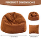 Doll Car Seat Compatible with Labubu  Handmade Bean Bag Chair for 15-17cm Doll  Anti-Slip Bottom  Cute Doll Accessories for Display  Fans&Collectors Gifts  Durable Corduroy Fabric (Coffee)