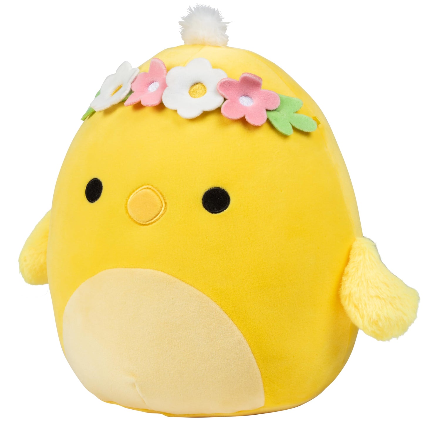 Squishmallows 10-Inch Triston The Chick With Flower Crown - Official Jazwares Plush - Collectible Cute Soft & Squishy Stuffed An
