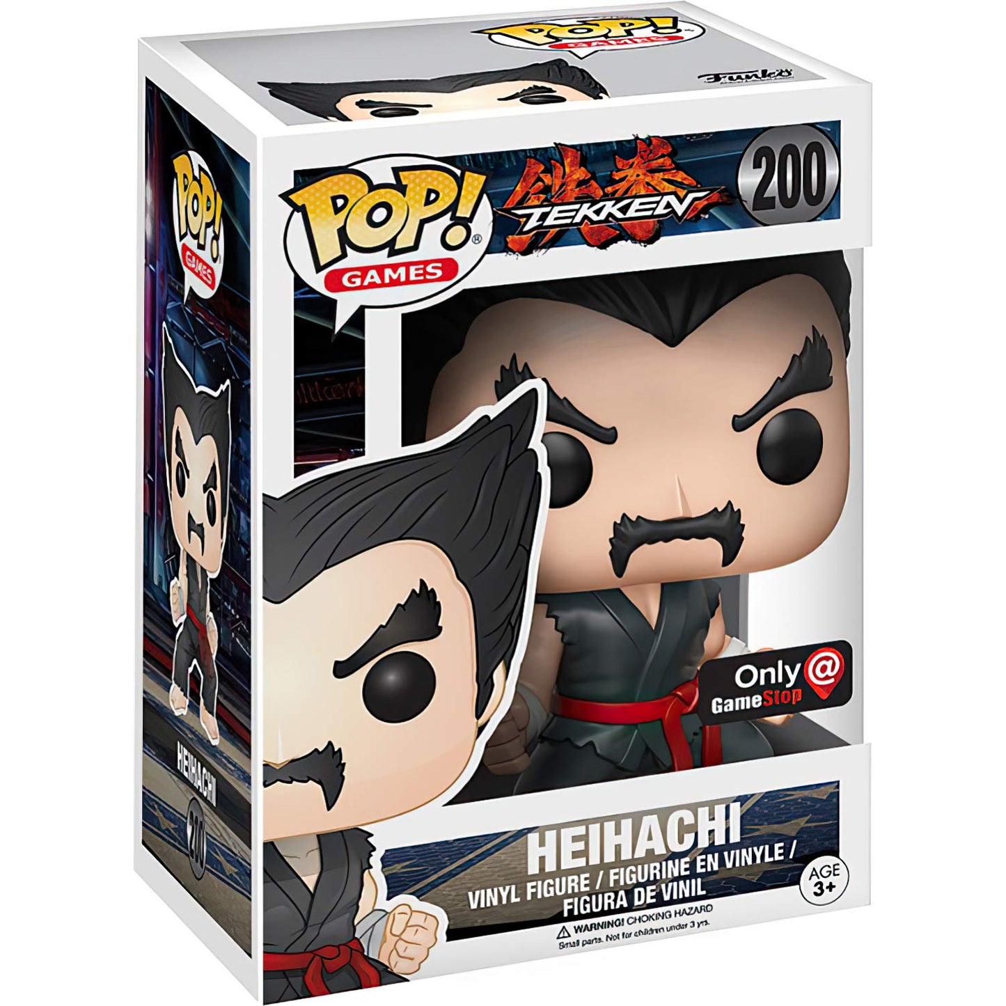 Heihachi (GameStop Exc): Funk o Pop! Games Vinyl Figure Bundle with 1 Compatible  'ToysDiva ' Graphic Protector (200-12985 - B)
