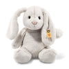 Steiff Hoppie Rabbit Toy Figure  enhanced Stuffed Animal (Light Grey  11)  Soft & Cuddly Plush for Kids  Boys & Girls