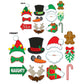 Beistle 20166 Assorted Christmas Themed Photo Booth Fun Signs, Multicolor, 6'' - 9.75'', 12 Ct.