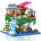 Peach Blossom Pond Building Set  3320 Pcs Architecture Building Blocks with Light Cherry Blossom Tree Building Set Tree House Building Kit for mature-themed Teens Ages 14+