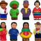 Get Ready Kids Around The World Figures, Set Of 8, 5', Multicolor (621)