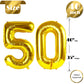 50 Balloon Number, Gold Number 50Th Birthday Balloons 40 Inch, 50 Years Old Gold Birthday Decorations For Men Women, 50Th Annive