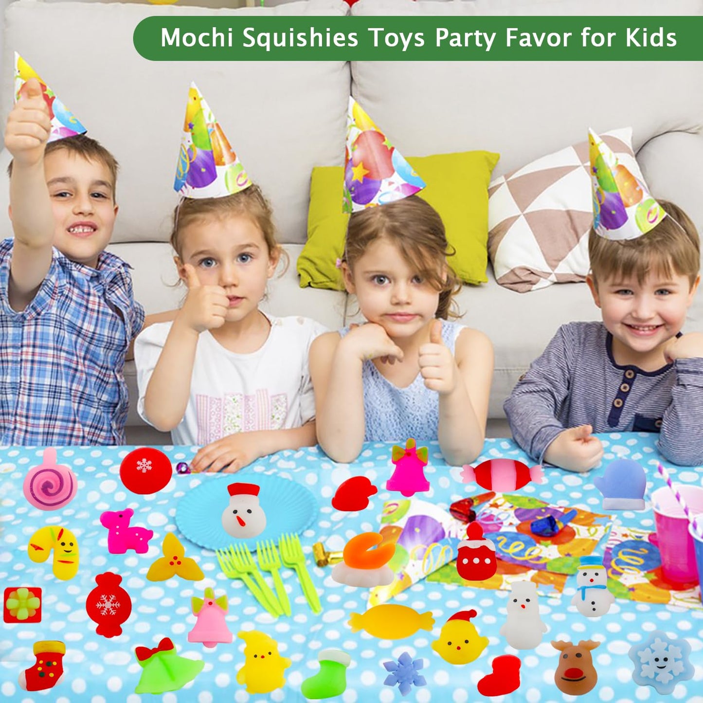 NANEEZOO Squishy Toys  Random 30 Pack Mini Squishy Mochi  Party Favors for Kids 4-8 8-12  Stress Relief Toys for Boys Girls Goodie Bags Xmas Gifts Classroom Prizes (30 Pack)