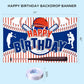 Baseball Party Decorations Baseball Happy Birthday Banner Party Supplies for Boys Kids Teens Large Sport Themed Birthday Banner