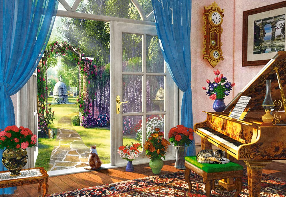 CASTORLAND 1000 Piece Jigsaw Puzzle  Doorway Room View  Classic Interior  mature-themed Puzzle  Castorland C-104079-3