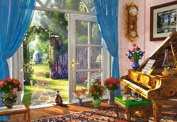 CASTORLAND 1000 Piece Jigsaw Puzzle  Doorway Room View  Classic Interior  mature-themed Puzzle  Castorland C-104079-3