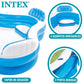 Intex 56475Ep Swim Center Family Lounge Inflatable Pool, 90'' X 90'' X 26'', For Ages 3+