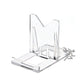 Onfireguy (10) 2'' Adjustable Two Part Adjustable Clear Acrylic Plastic Display Stand Easel For Mineral Fossil Slice Agate Slab