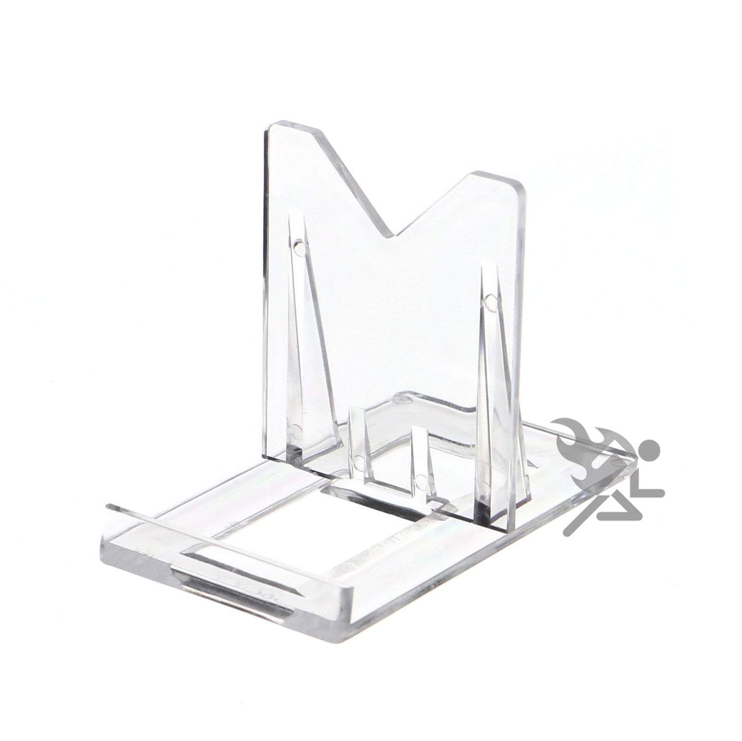 Onfireguy (10) 2'' Adjustable Two Part Adjustable Clear Acrylic Plastic Display Stand Easel For Mineral Fossil Slice Agate Slab