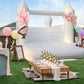WARSUN Inflatable White Bounce House 13x12x10FT with Blower All PVC Bouncy House Castle with Large Jumping Area & D-Rings Decora