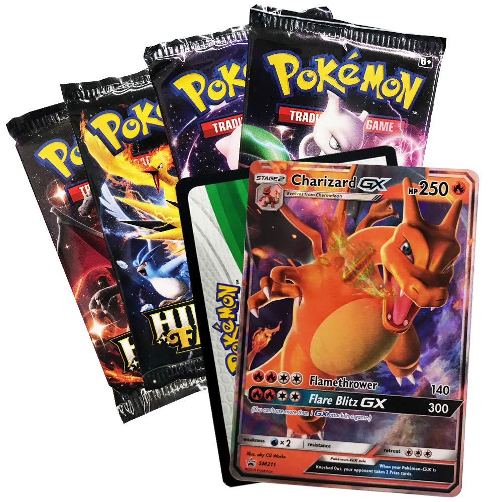 Pokemon Hidden Fates Tin Charizard-GX Collectible Card Game 728192506413 - Charizard-gx Design, Paper Material