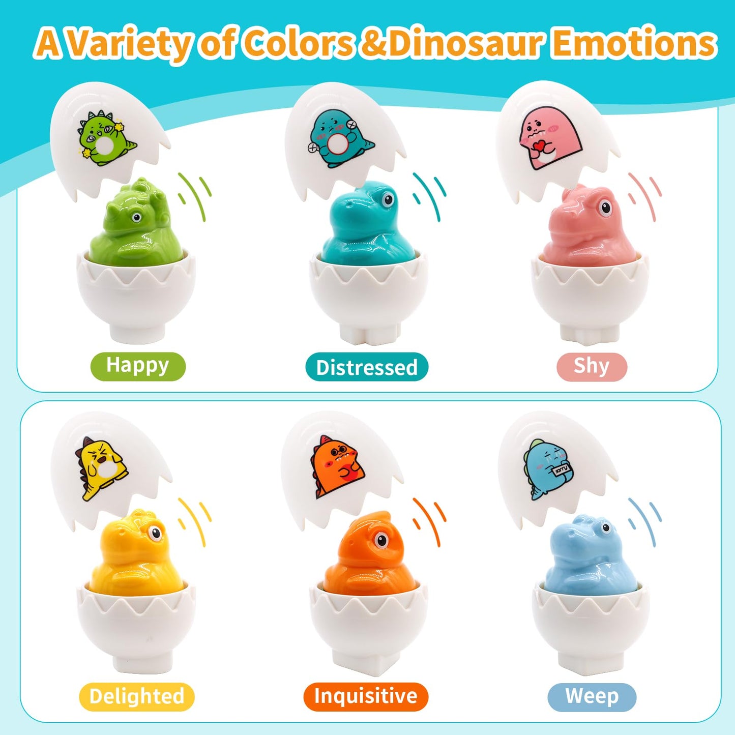 Moontoy Easter Dinosaur Egg Toys For Toddlers 1-3 Matching Game, Dino Eggs Montessori Toys For Babies 6-12 Month Baby Puzzles 12-18 Months Play Shape Sorter Sorting Sensory Gift Easter Basket Stuffers