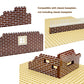 MIUTRUE 100Pcs Classic Wall Building Bricks 1x4 Masonry Profile Bricks Blocks Parts and Pieces Compatible with Major Brands Construction Toys for Kids 6yrs+ (100Pcs Brown)