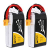 TATTU 650mAh 4S1P 75C 14.8V Lipo Battery with XT30 Plug(2 Pcs)
