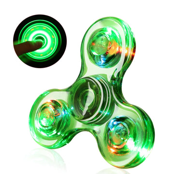 Scione Led Fidget Spinners, Light Up Sensory Fidgets Toys For Kids, Glow In The Dark Toy For Kid 4-8-12, Adhd Anxiety Stress Relief Toys For Adults, Valentine School Classroom Exchange Gifts For Kids