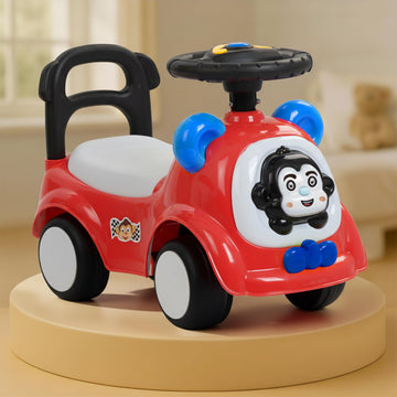Goodluck Baybee Snappy Baby Ride On Cars For Kids | Indoor Push Ride On Car With Safety Backrest & Toy Storage | Portable Kid Ca