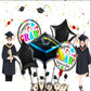 Soochat Graduation Cap Balloon, Graduation Foil Balloons | Grad Hat Balloons For Graduation Party Decorations 3Pcs