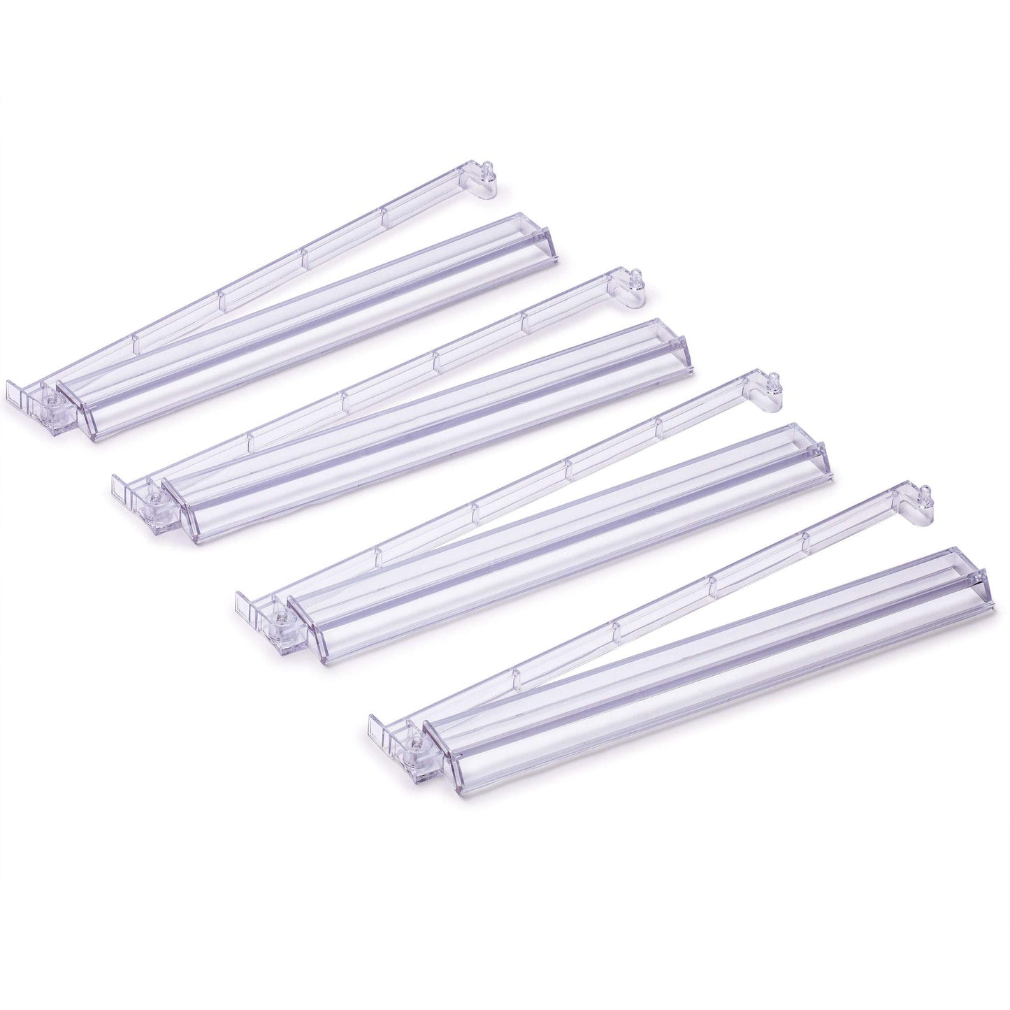 Yellow Mountain Imports Modern Mahjong Racks - Clear Acrylic - Set of 4 - 17.6 inches - Model NB-MP004-A