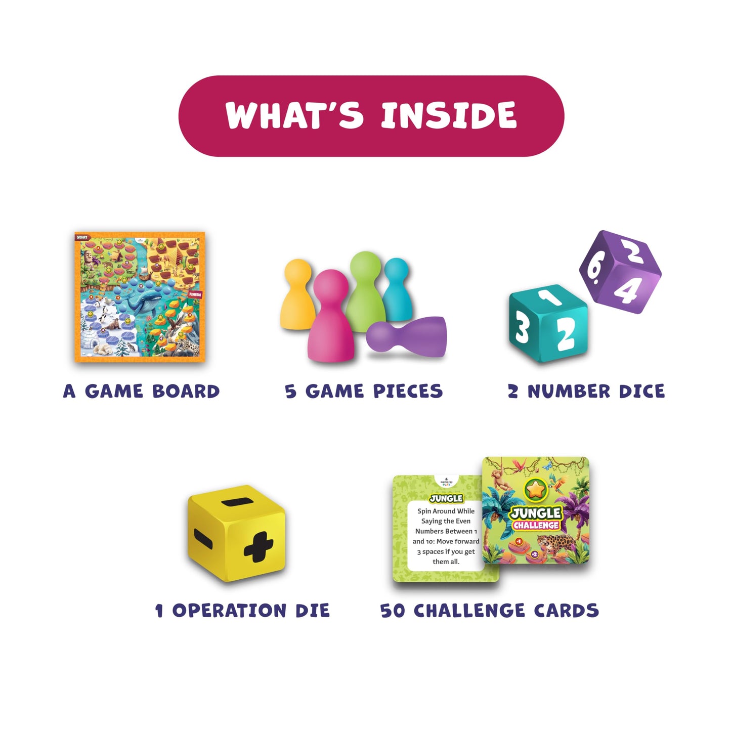 Number Hunter - Fun Kid Math Board Game For Learning Addition & Subtraction - Educational Indoor Game For Family Night, Preschoo
