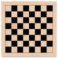 A&A 17.25'' Professional Wooden Chess Board with Storage Bag/Ebony Wood & Maple Inlay / 1.75'' Squares w/o Notation