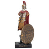 Dicksons protective covering of God Roman Soldier 9 x 5 Inch Red Resinstone Tabletop Figurine