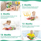 Beiens Baby Books Toys, Touch And Feel Crinkle Cloth Book For Infant Baby 0-3-6-12-18 Months, Early Development Interactive Stroller Soft Toys, Shower Gifts Christmas Stocking Stuffers For Boys Girls