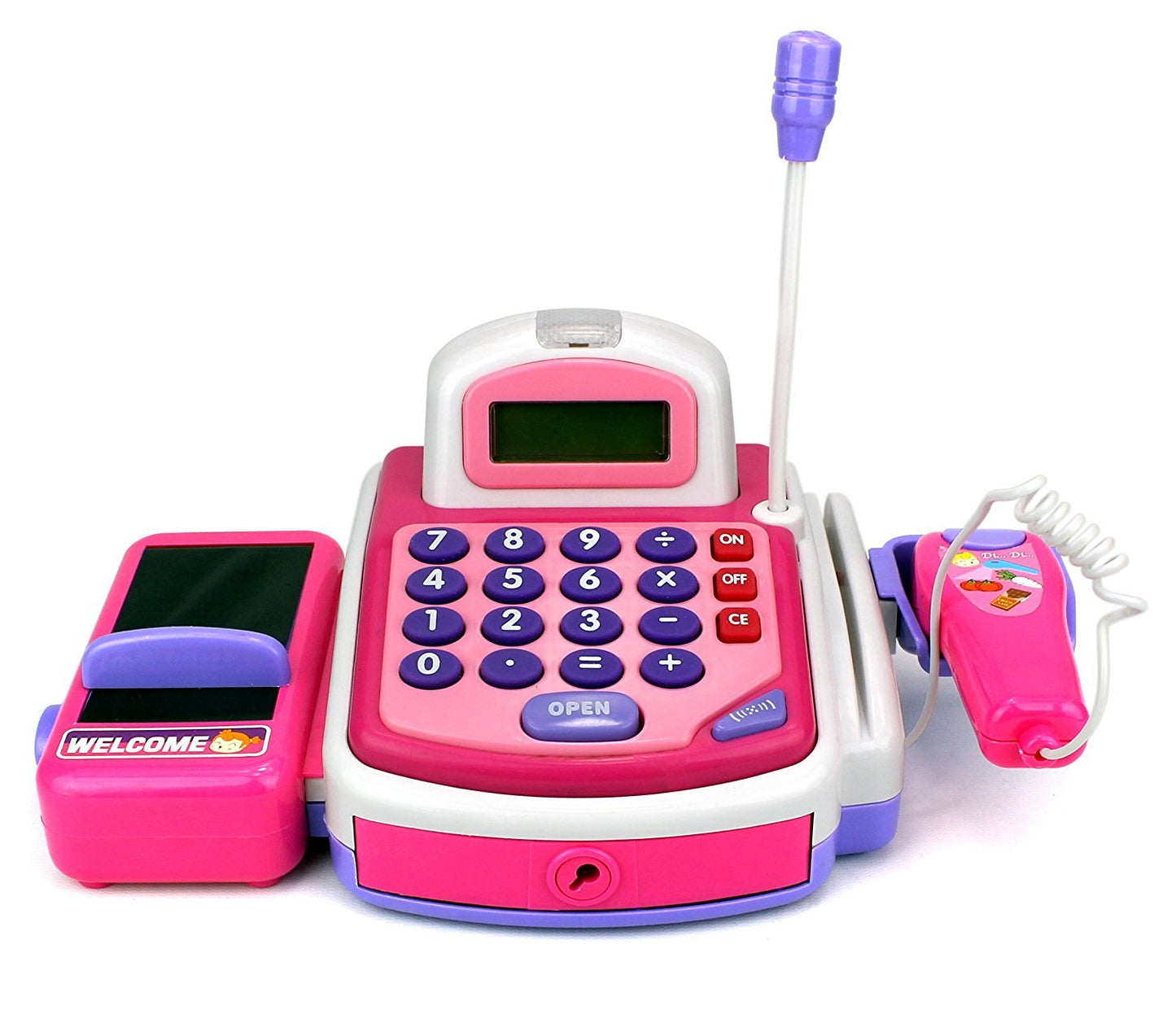 Pretend Play Electronic Cash Register Toy Realistic Actions And Sounds For 36 Months To 216 Months