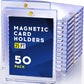 50ct Magnetic Card Holder  35pt One Touch Card Holder  U-V Protectors Hard Plastic for Trading Cards  Magnet Case  Sports  Game  Football  Baseball Cards Holders
