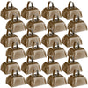 Yeshone 24 Pcs Metal Cowbell With Handle Cow Bells Noise Makers For Sporting Events Small Loud Noisemaker Cow Bell For Wedding C
