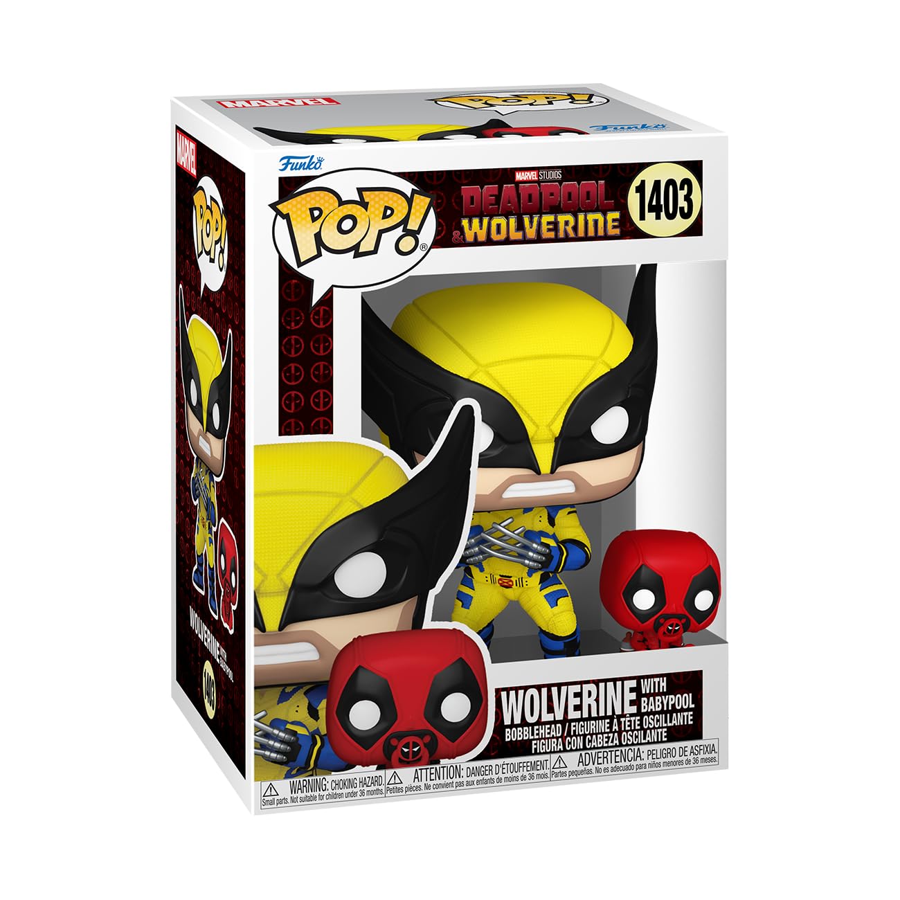 Funko Pop! & Buddy: Deadpool & Wolverine - Wolverine With Babypool - Collectable Vinyl Figure - Gift Idea - Official Merchandise - For Kids & Adults - Movies Fans - Model Figure For Collectors