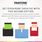 Cryptozoic Entertainment Pantone The Game - Competitive Party Game for Ages 8+ - Cardboard, White/Black/Blue Color Swatches